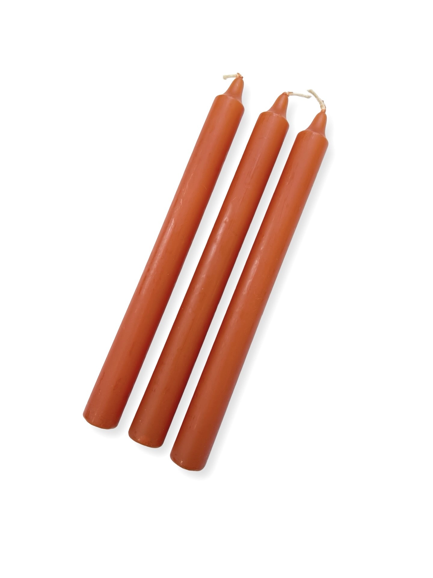 Burnt Orange Coloured Candle - 240mm