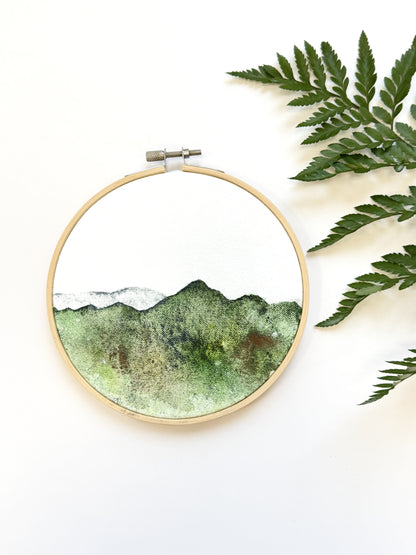 Landscape, Round - Small - "Shifting Horizons"