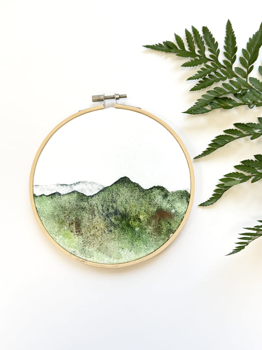 Landscape, Round - Small - "Shifting Horizons"