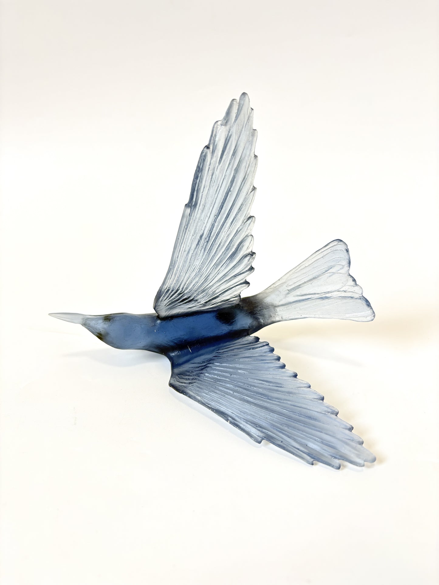 Bellbird / Korimako #2 (Wings Back) - Steel Blue