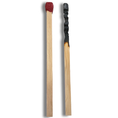 ‘Matched Pair’ Matchstick Sculptures - Medium 90cm (26065)