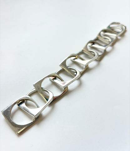 Chain-Link Sterling Silver Bracelet (CI-23)