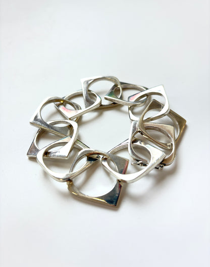 Chain-Link Sterling Silver Bracelet (CI-23)