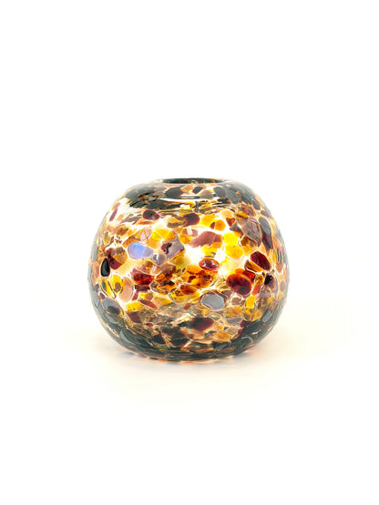 Handblown Glass Diffuser Vase - Tortoiseshell