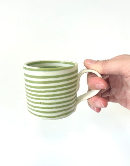 Ceramic Nerikomi Mug - Small - Light Green