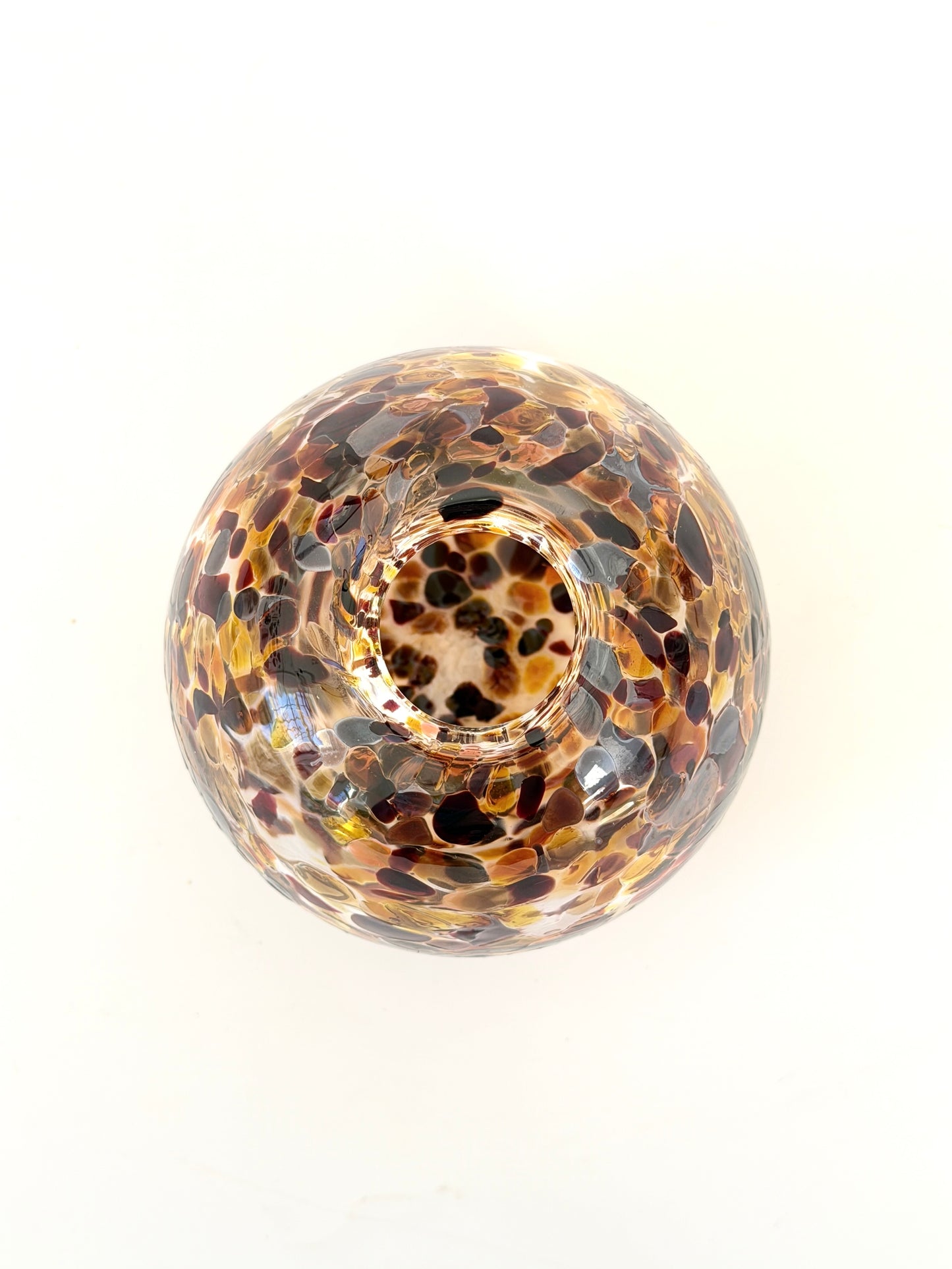 Handblown Glass Diffuser Vase - Tortoiseshell