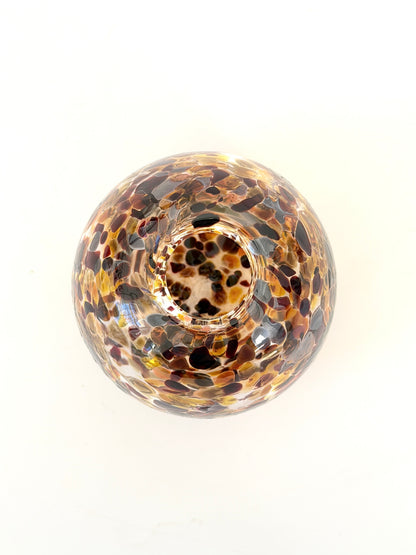 Handblown Glass Diffuser Vase - Tortoiseshell