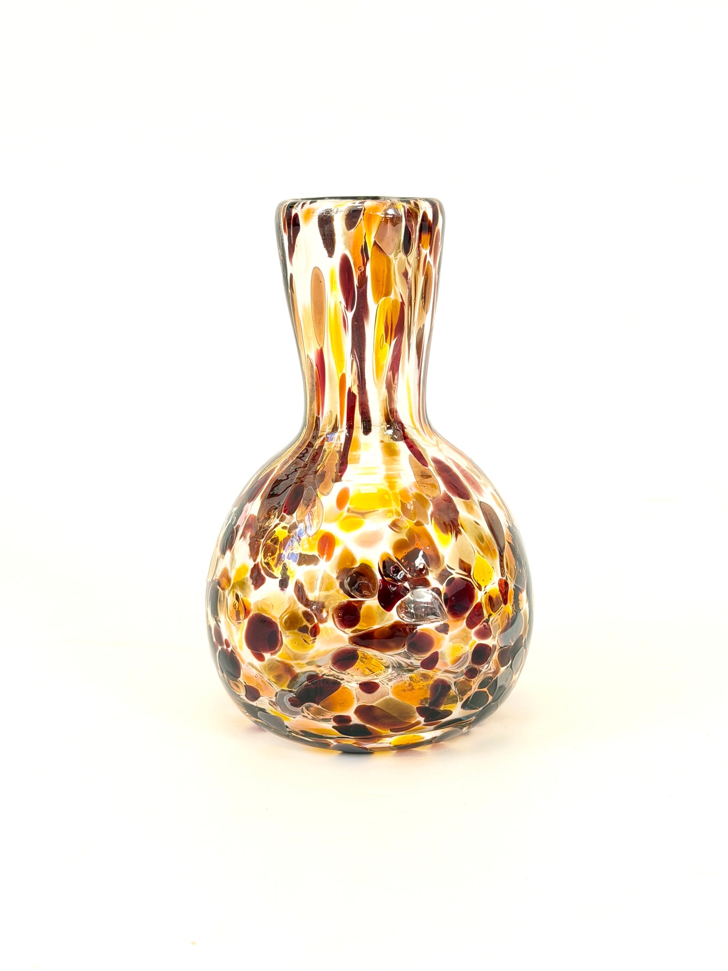 Handblown Glass Diffuser Vase - Tortoiseshell