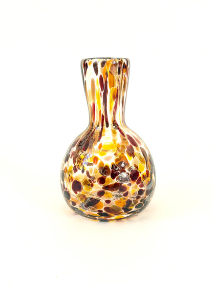 Handblown Glass Diffuser Vase - Tortoiseshell