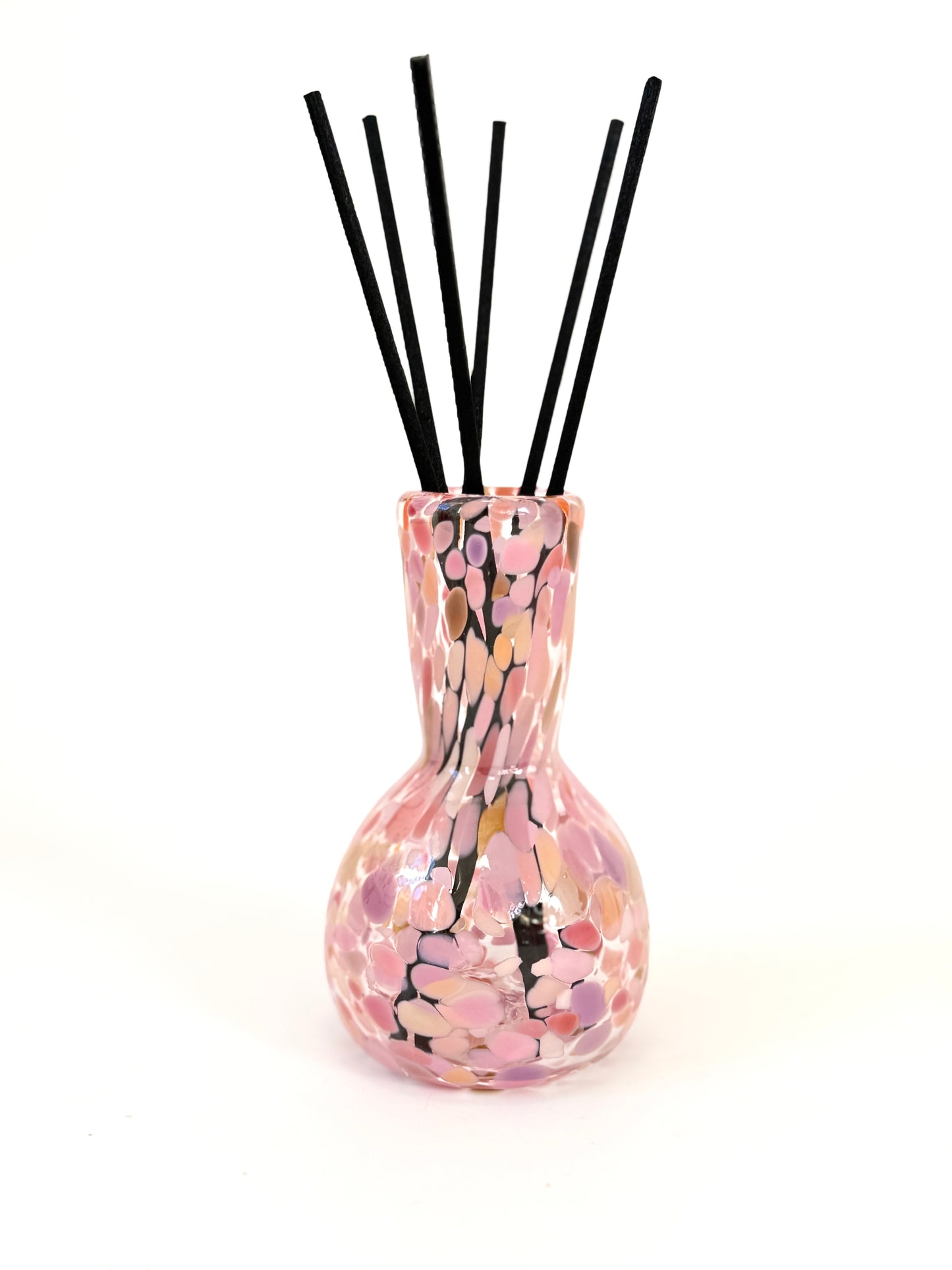 Handblown Glass Diffuser Vase - Coral