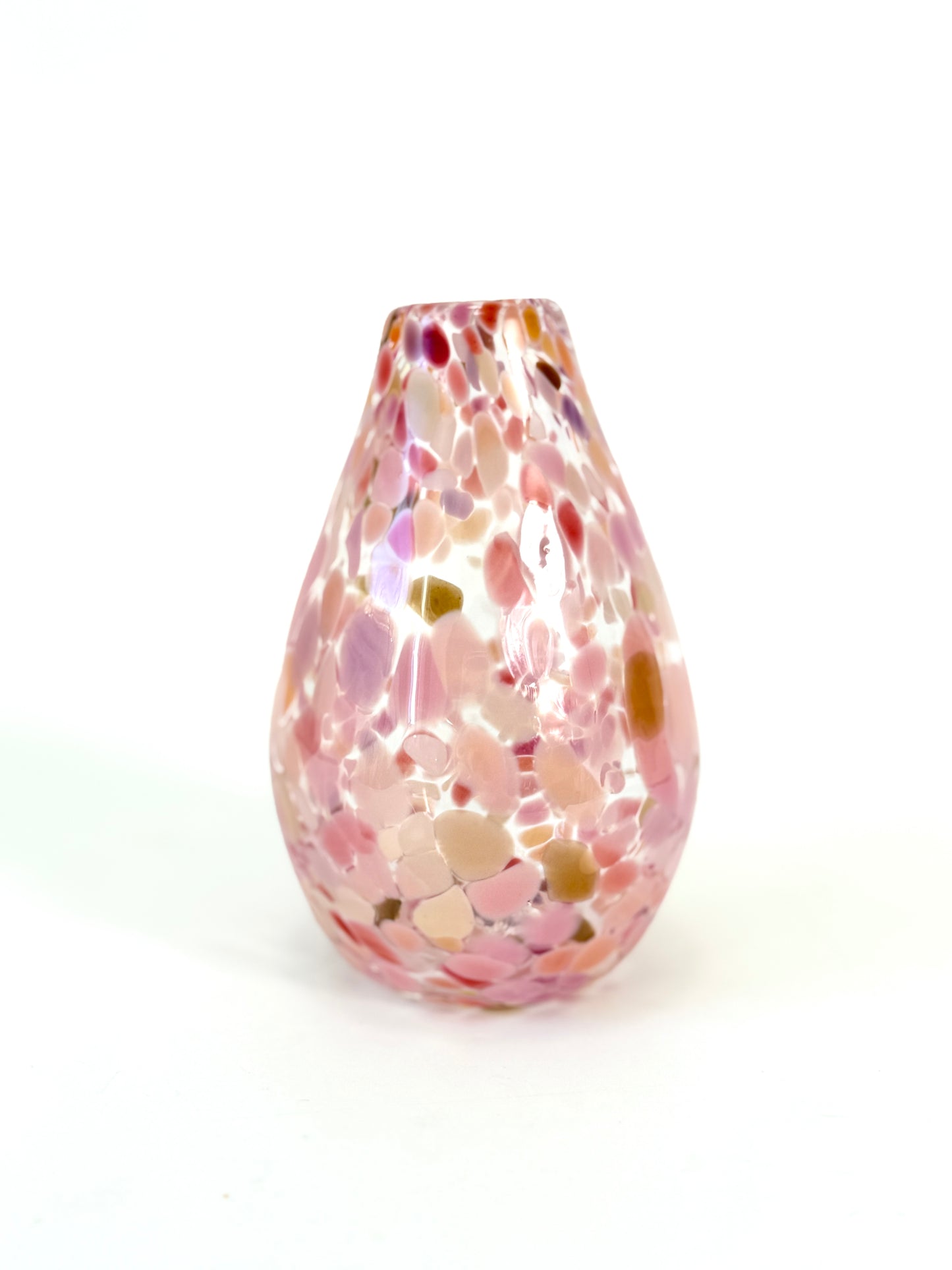 Handblown Glass Diffuser Vase - Coral