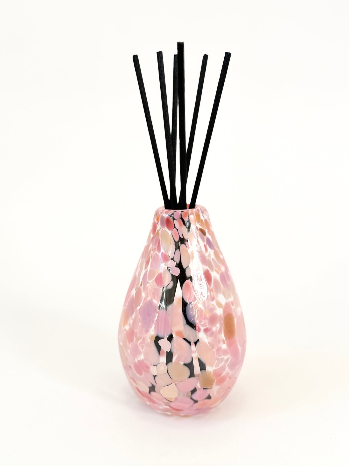Handblown Glass Diffuser Vase - Coral