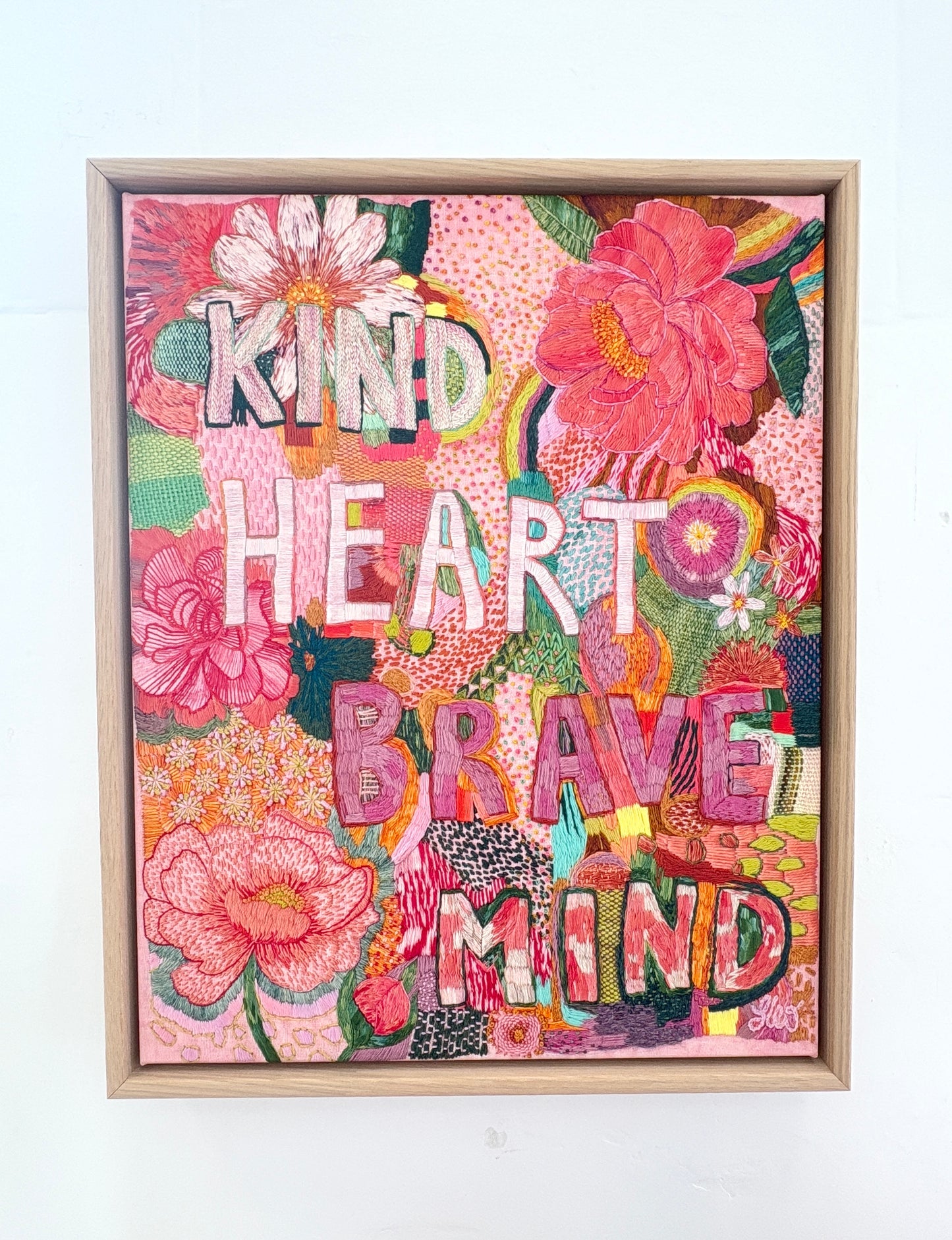 "Kind Heart" Framed Canvas Print - 40 x 50cm