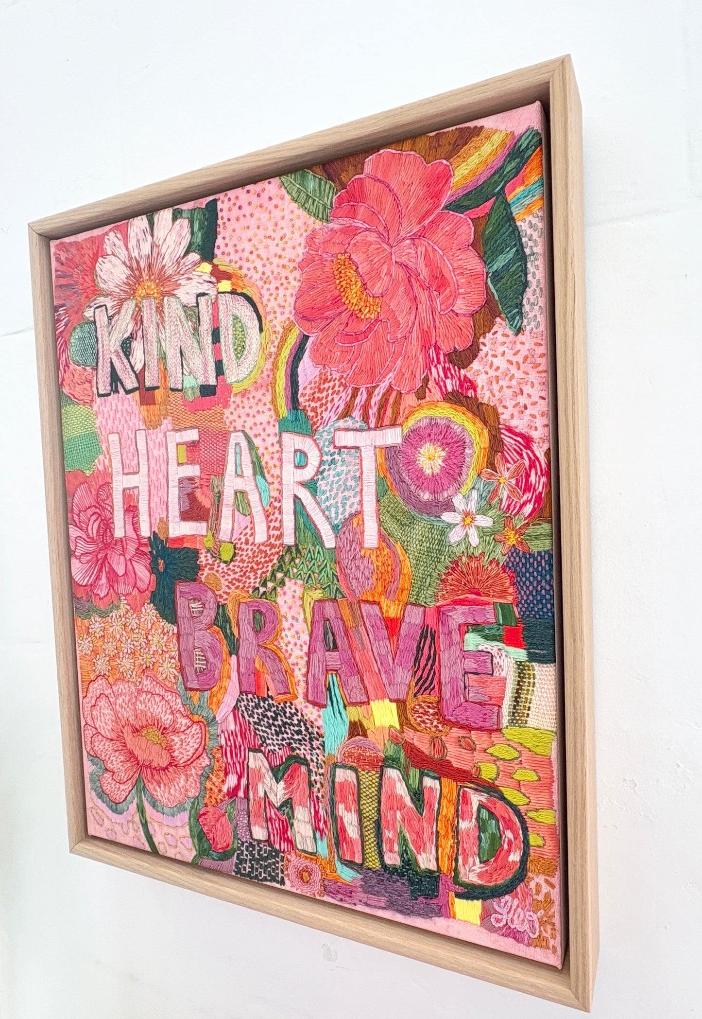 "Kind Heart" Framed Canvas Print - 40 x 50cm