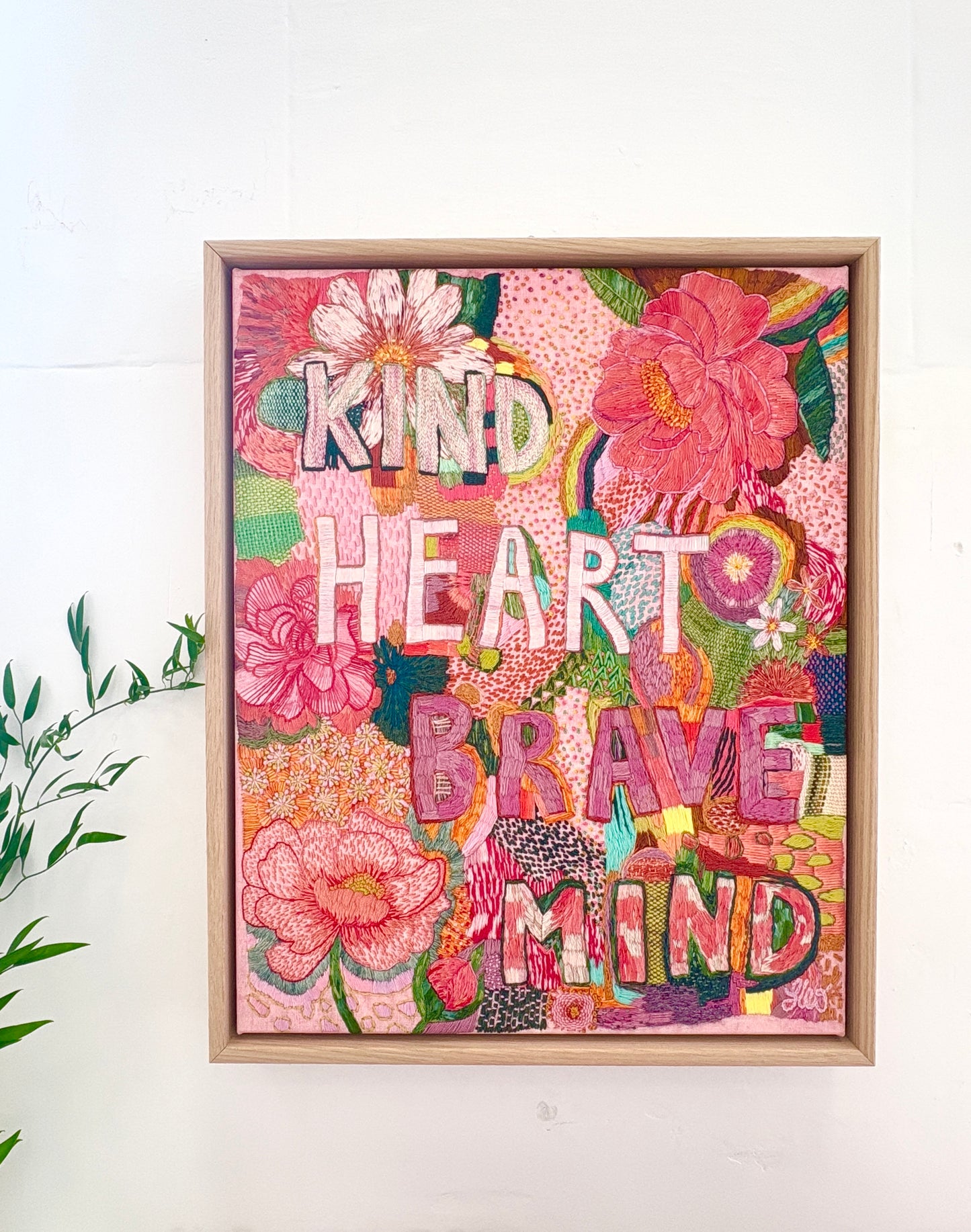 "Kind Heart" Framed Canvas Print - 40 x 50cm