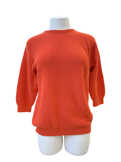 "Penny" Textured Jumper - Mandarin