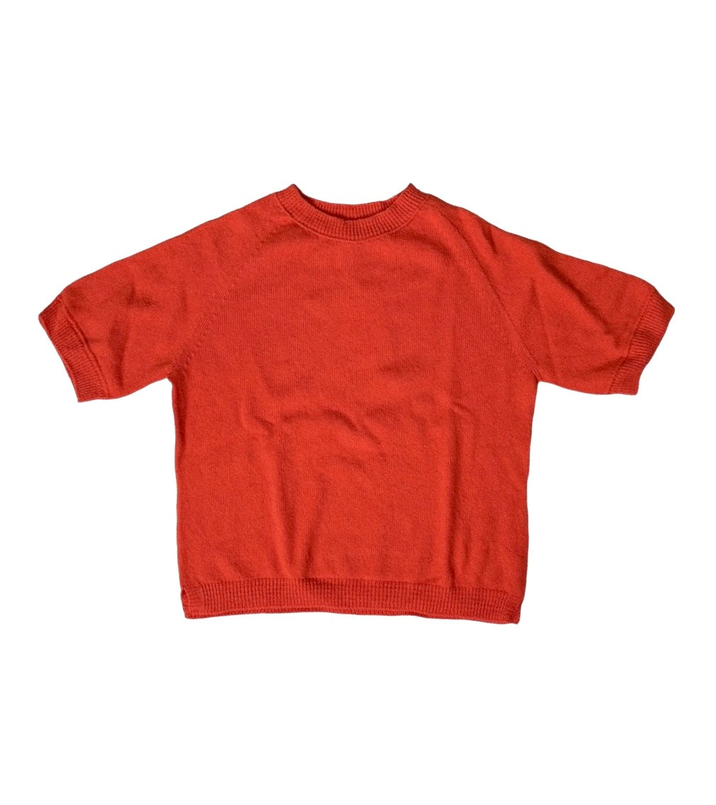 Cotton/Merino blend  "Hansa" Tee - Mandarin