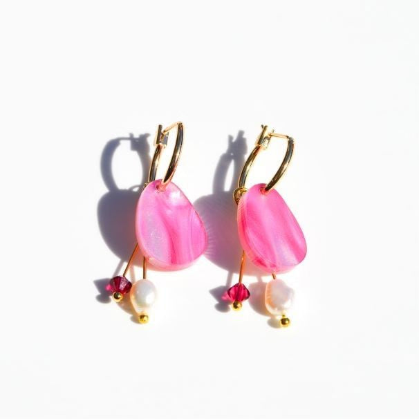 Chloe Earrings - Magenta