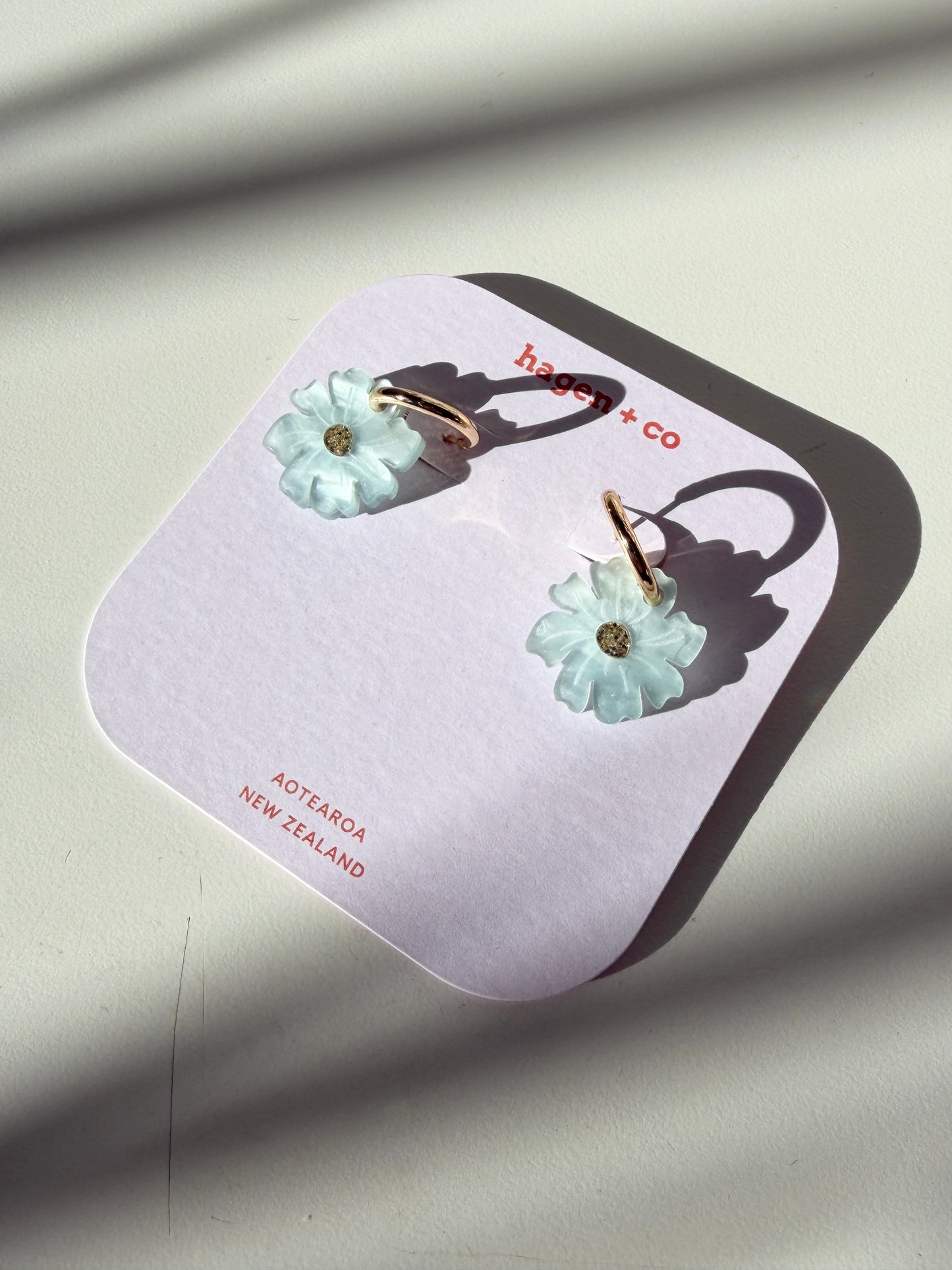 Wildflower Earrings - Ice blue