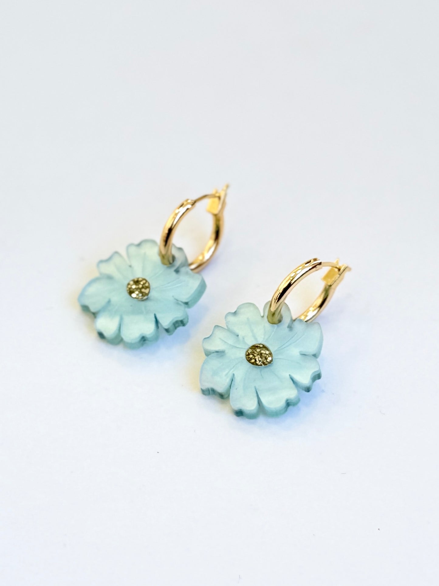 Wildflower Earrings - Ice blue
