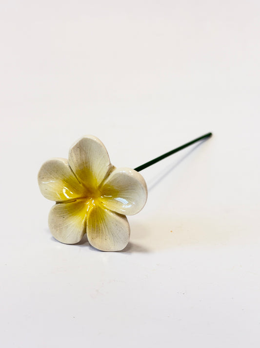 Frangipani – Ceramic Flower for bud vase