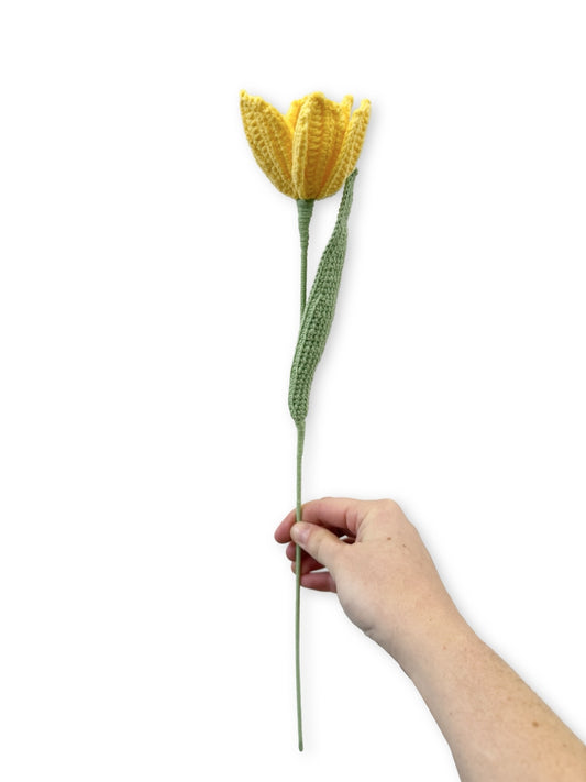 Crochet Tulip - Yellow