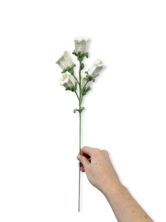 Crochet Canterbury Bells - White