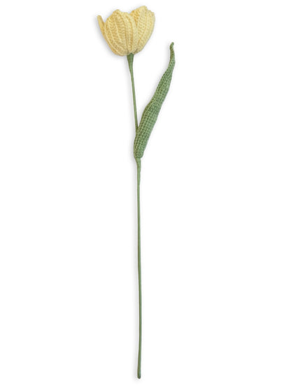 Crochet Tulip - Soft Yellow