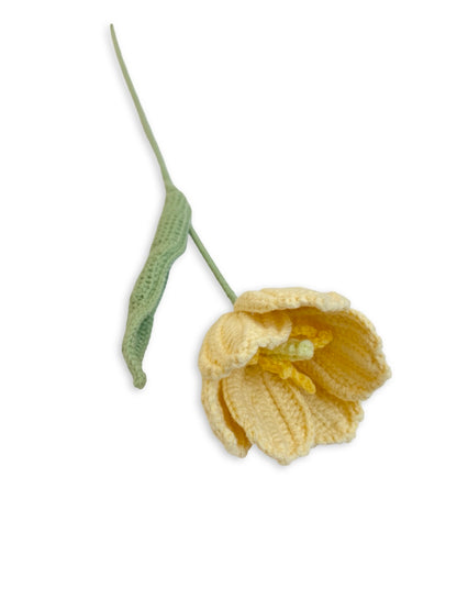 Crochet Tulip - Soft Yellow