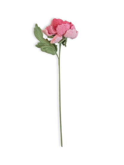 Crochet Peony Flower - Pink