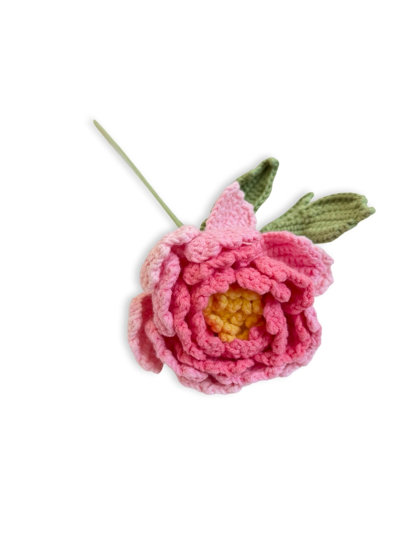 Crochet Peony Flower - Pink