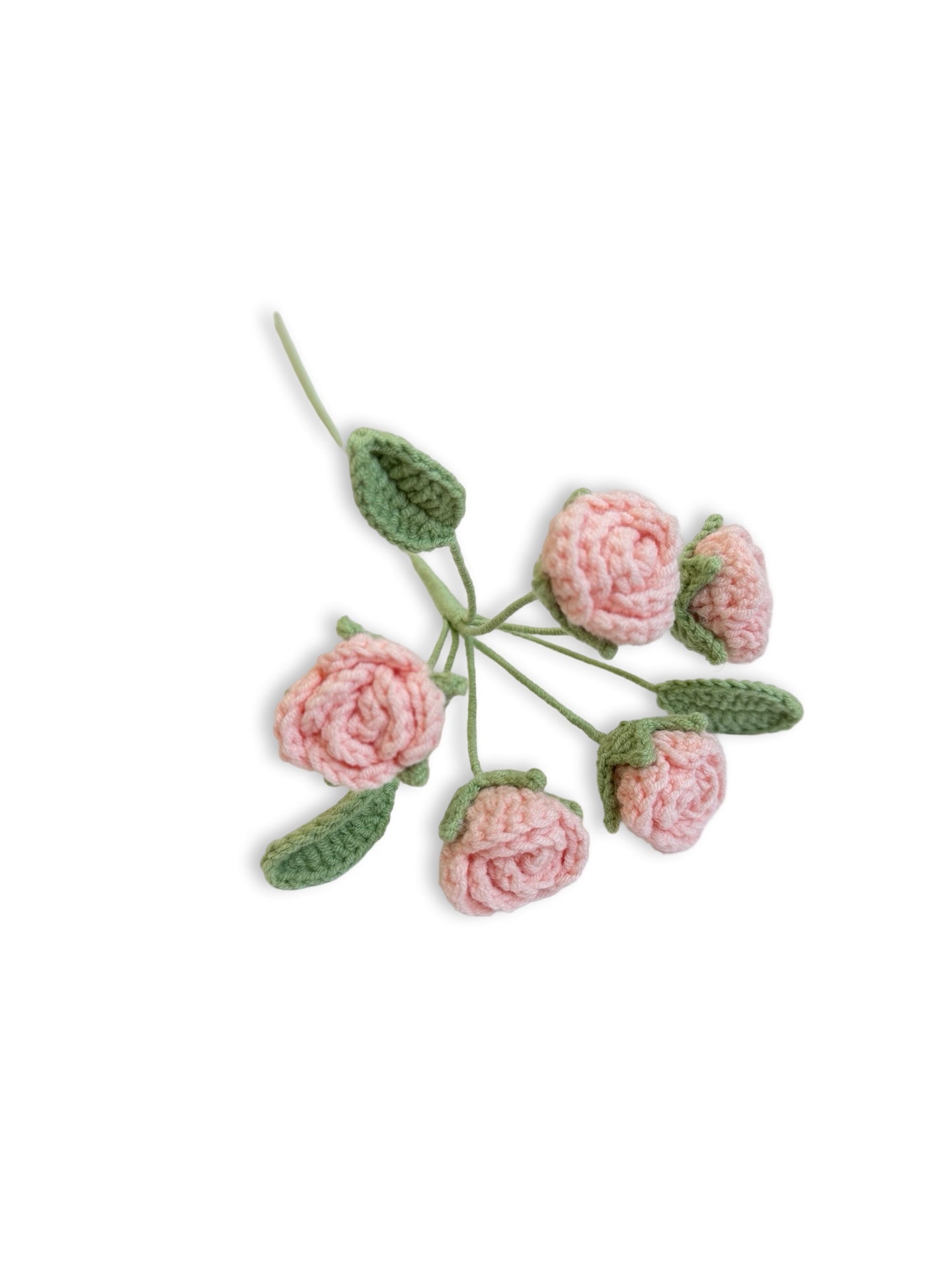 Crochet Spray Roses - Soft Pink