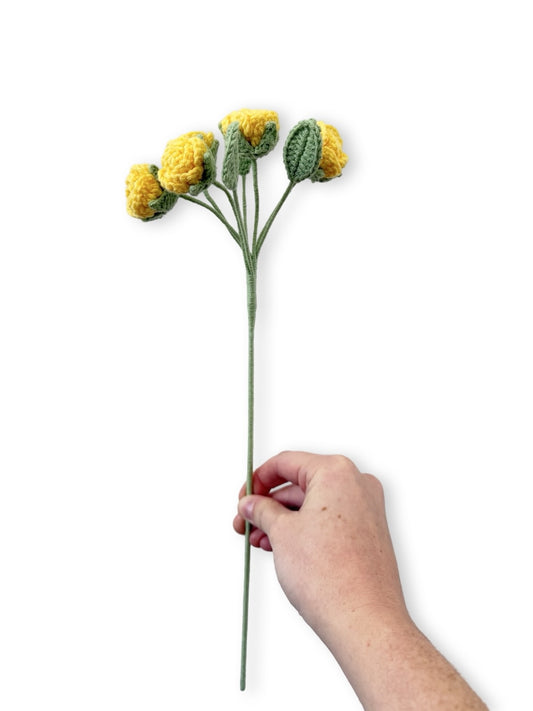 Crochet Spray Roses - Yellow