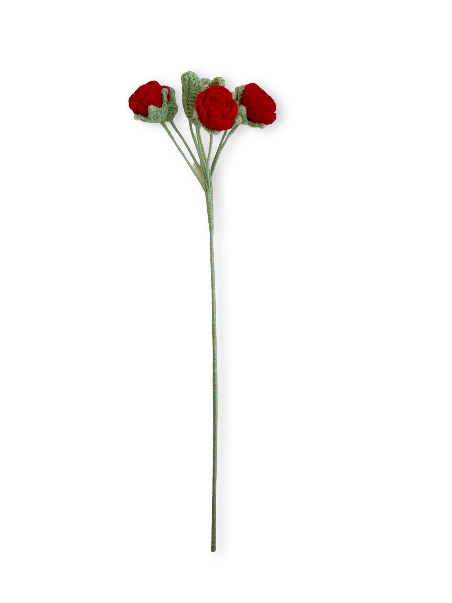 Crochet Spray Roses - Red