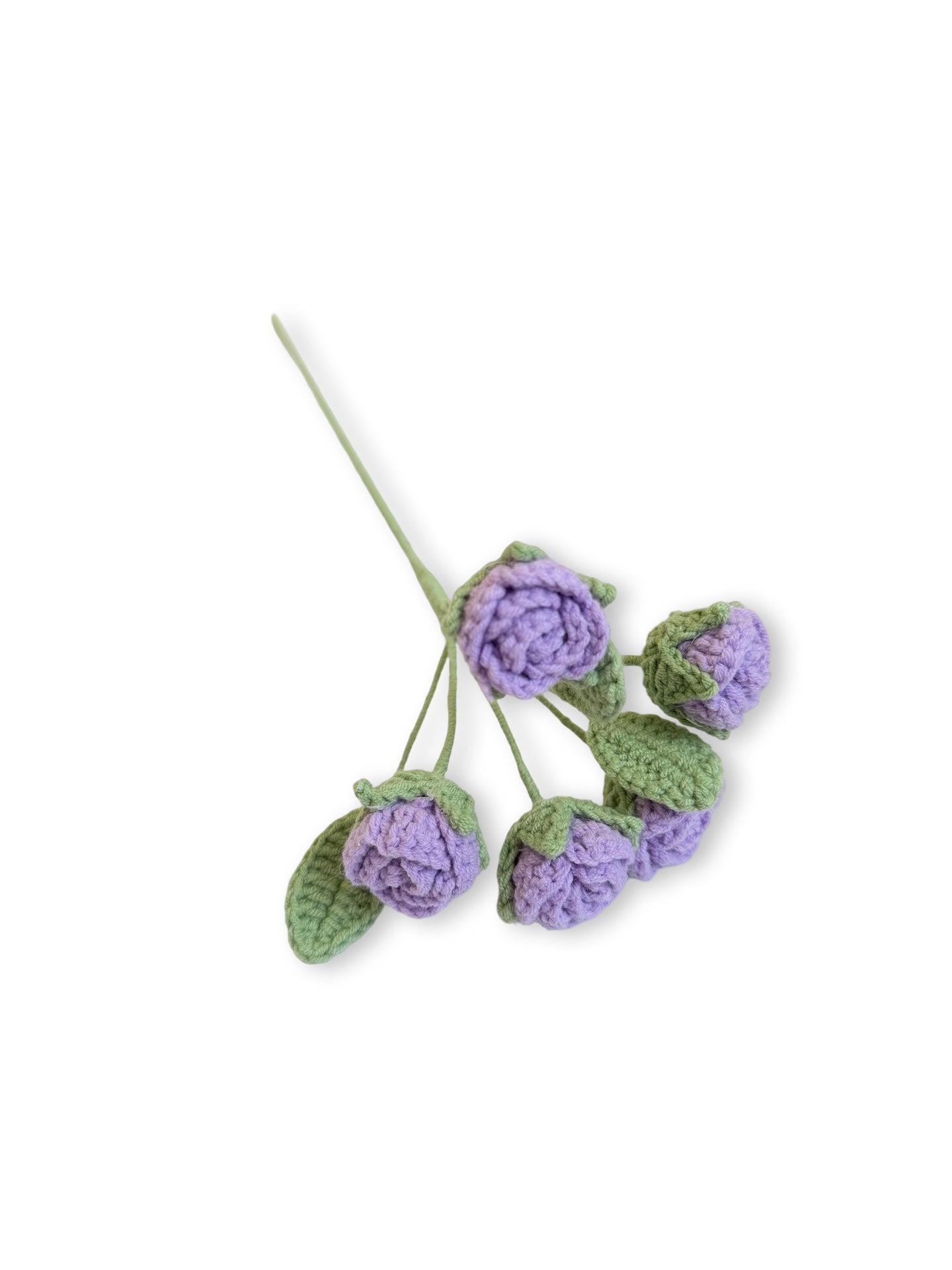 Crochet Spray Roses - Purple