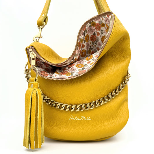 Mini Slouch - Lemon Drop Leather