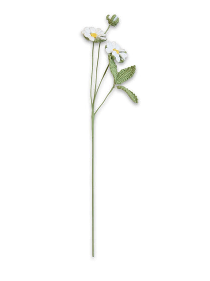 Crochet Wildheart Flower - White