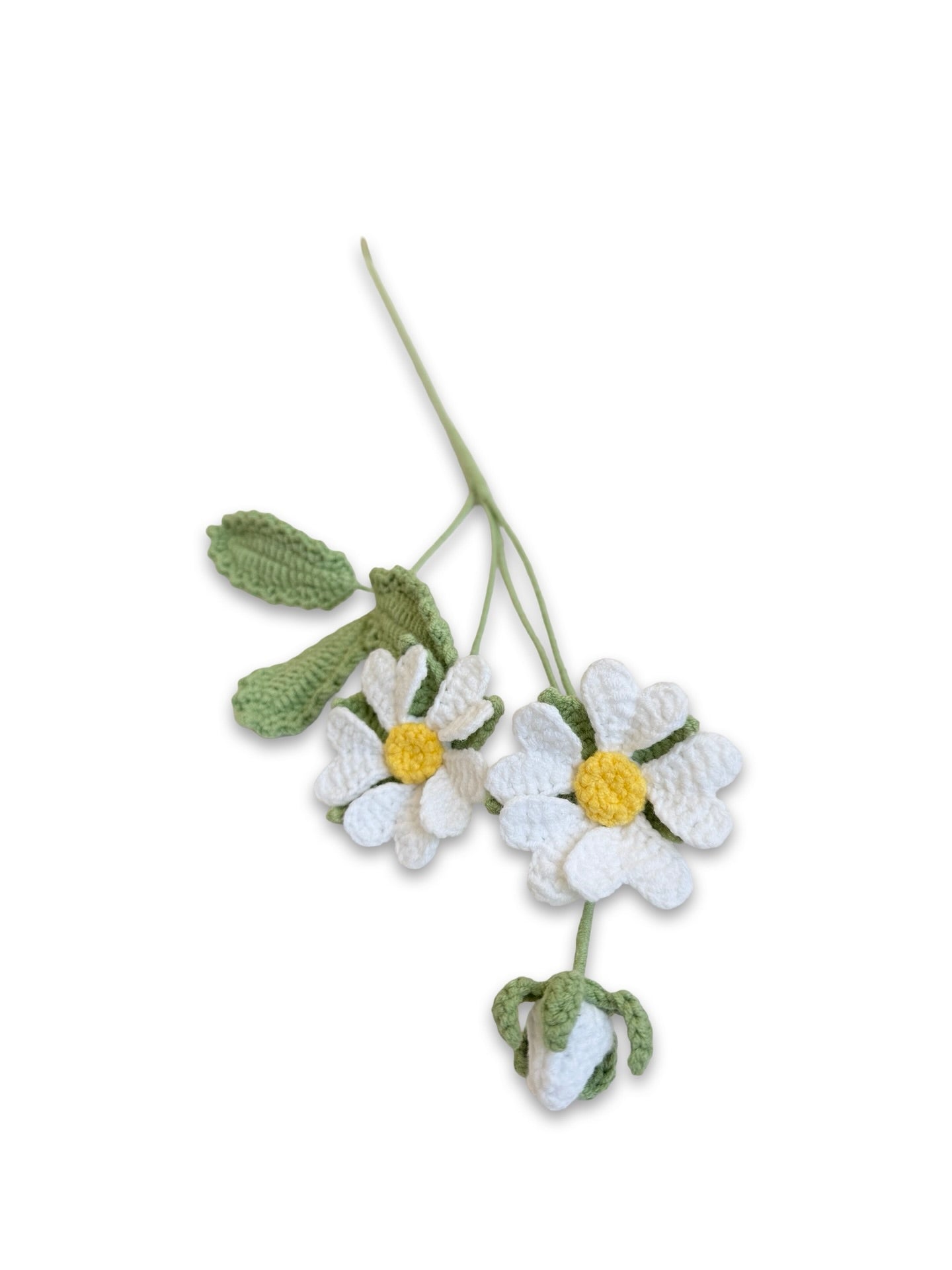 Crochet Wildheart Flower - White