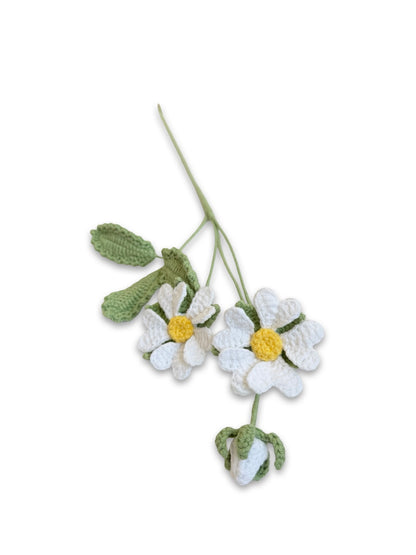 Crochet Wildheart Flower - White