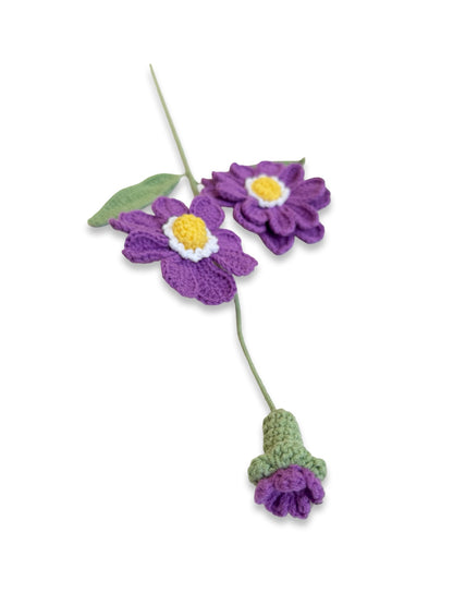Crochet Zinnia - Purple