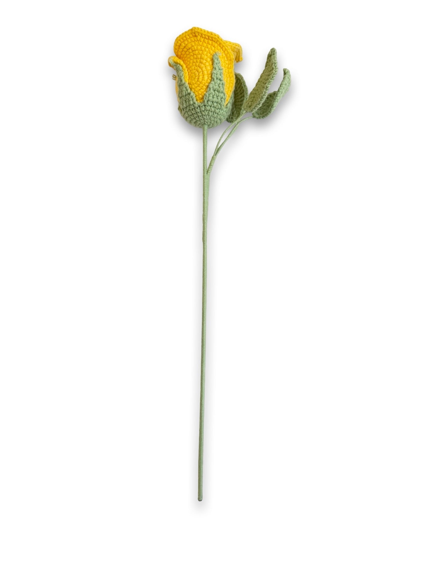 Crochet Rose - Solid Yellow