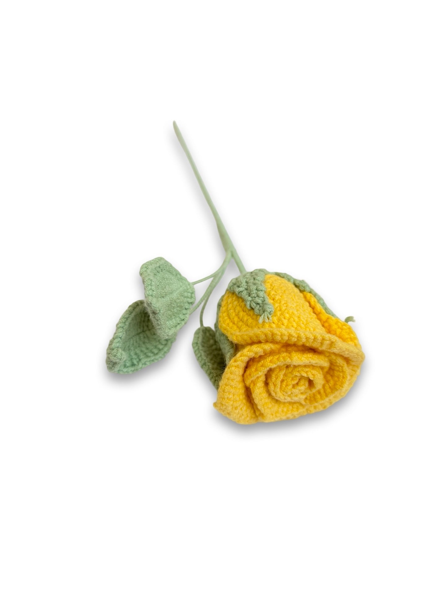 Crochet Rose - Solid Yellow