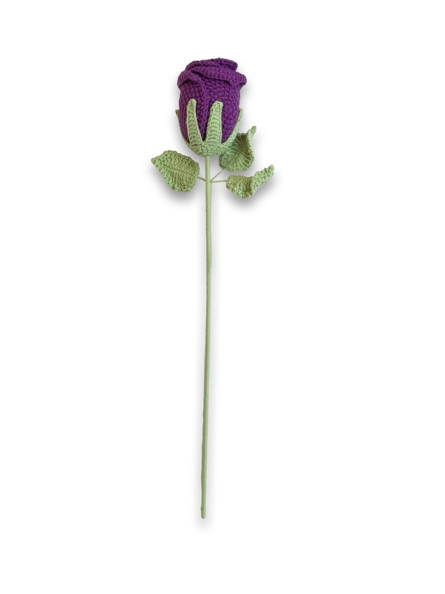 Crochet Rose - Dark Purple