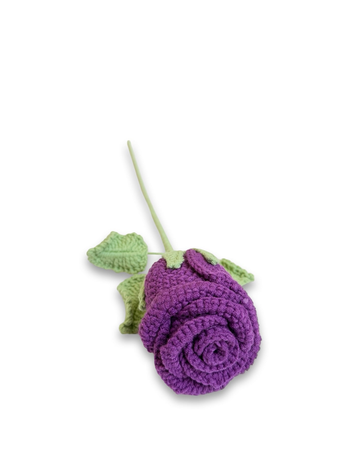 Crochet Rose - Dark Purple
