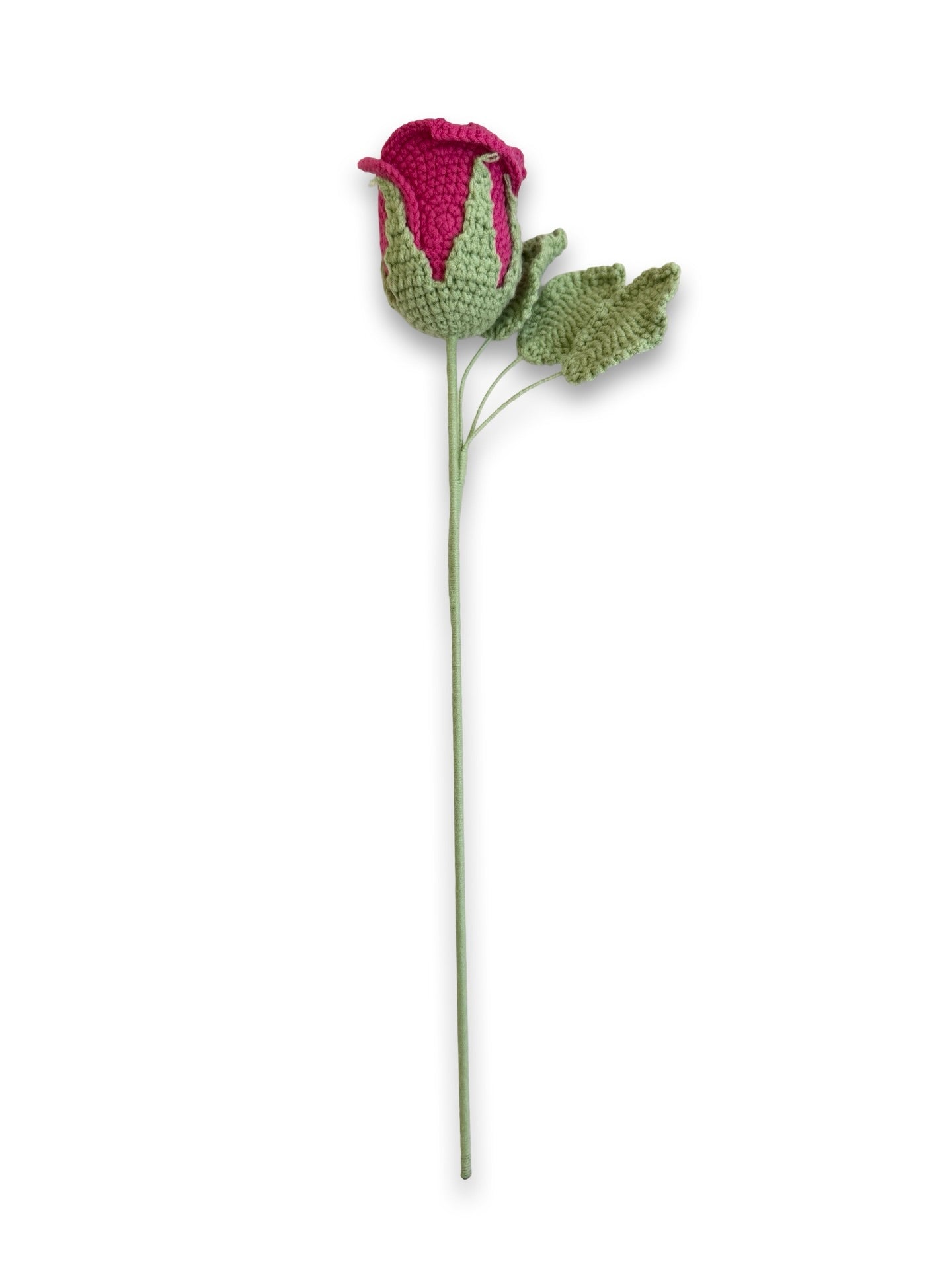 Crochet Rose - Hot Pink