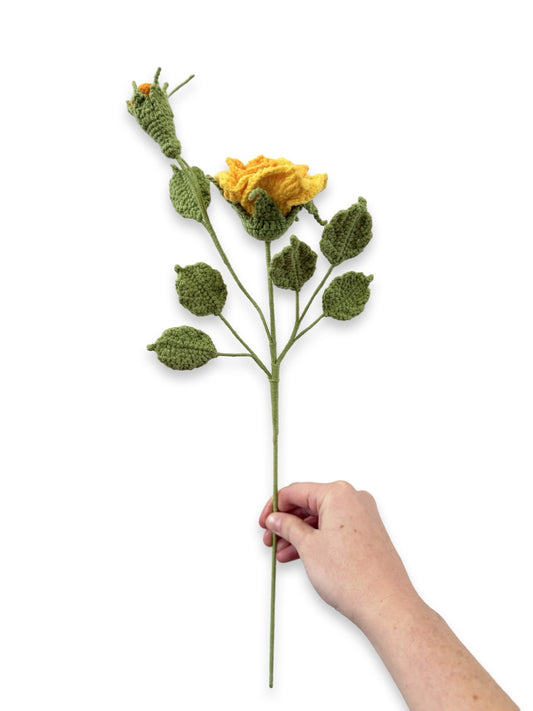 Crochet Rose Vendela - Yellows