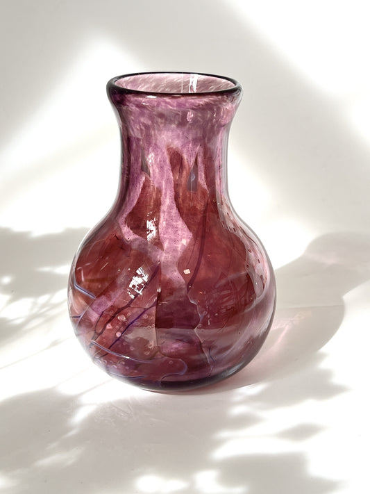 Aubergine Petal Shard Mother's Day Vase by Keith Grinter - Exclusive to Inc Store
