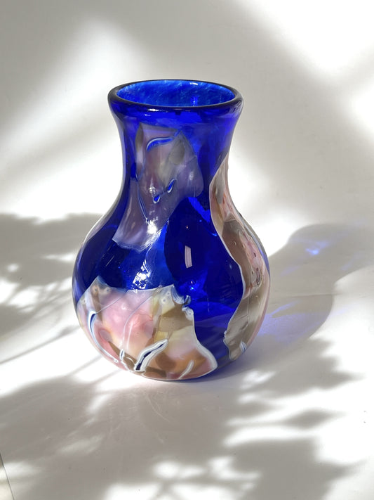 Cobalt Petal Pink Shard #1 Mother's Day Vase by Keith Grinter - Exclusive to Inc Store