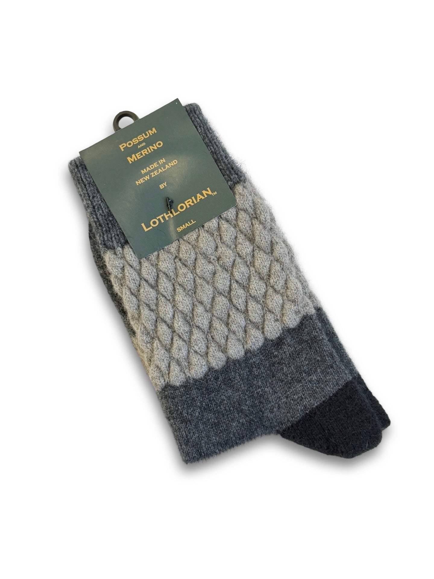 Gecko Possum Merino Socks - Silver