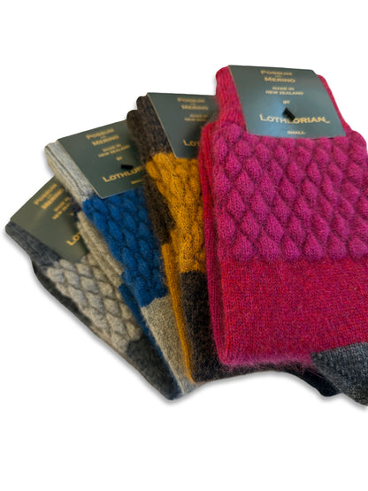 Gecko Possum Merino Socks - Lagoon